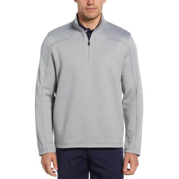 PGA TOUR Other - NEW PGA TOUR men's textured long sleeve quarter zip sweatshirt in quarry heather